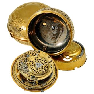 English pair cased quarter repeating verge watch Circa 1717