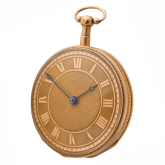 Gold Swiss quarter repeating verge pocket watch Circa 1820 Gold Swiss quarter repeating verge pocket watch Circa 1820