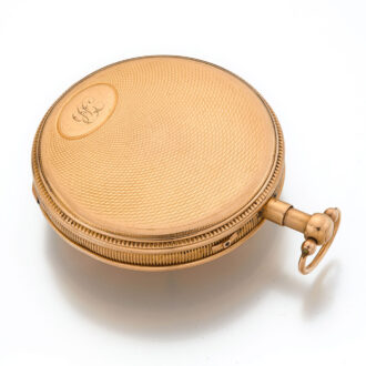Gold Swiss quarter repeating verge pocket watch Circa 1820 Gold Swiss quarter repeating verge pocket watch Circa 1820