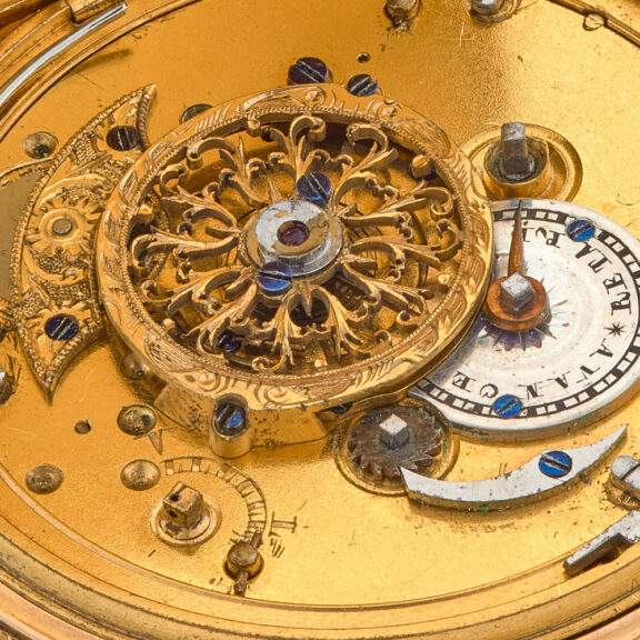 Gold Swiss quarter repeating verge pocket watch Circa 1820 Gold Swiss quarter repeating verge pocket watch Circa 1820