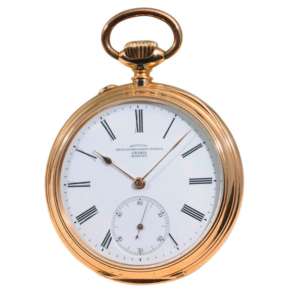 German gold open faced pocket watch Circa 1900