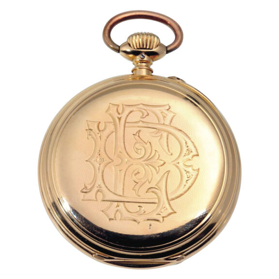 German gold open faced pocket watch Circa 1900 German gold open faced pocket watch Circa 1900