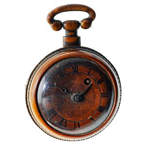 Swiss rare verge pocket watch made of wood Circa 1780