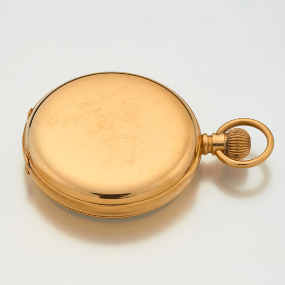 American solid 18 carat gold open faced watch Circa 1910 American solid 18 carat gold open faced watch Circa 1910