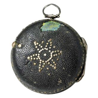 German silver pair cased verge pocket watch, circa 1800