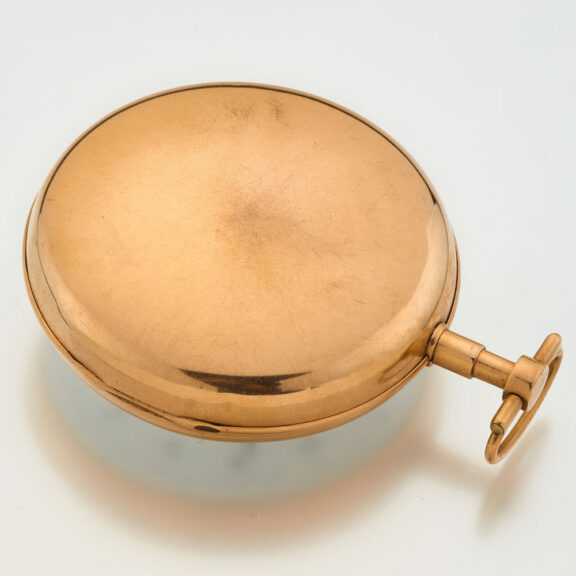 Belgian 18 carat gold hunting cased verge watch Circa 1800 Belgian 18 carat gold hunting cased verge watch Circa 1800