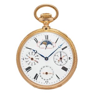 Swiss gold historical perpetual calendar watch Circa 1868-1870