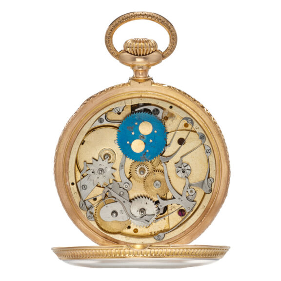 Swiss gold historical perpetual calendar watch Circa 1868-1870 Swiss gold historical perpetual calendar watch Circa 1868-1870