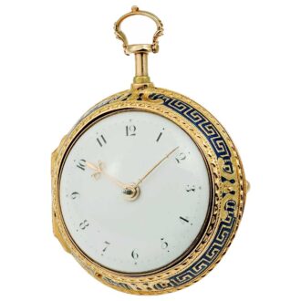 English gold quarter repeater with chatelaine Circa 1766