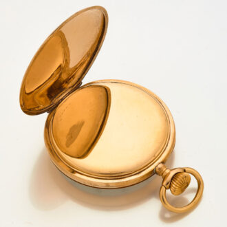 Fine Swiss 14k gold engraved lever pocket watch Circa 1900