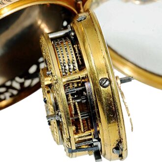 English 20k gold and enamel quarter repeater Circa 1749