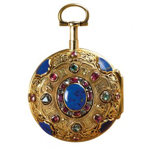 Fine gold verge with Queen Anne’s Coat of Arms Circa 1700