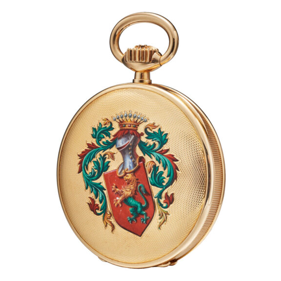 Swiss 18k gold lever watch with quarter repeater Circa 1886
