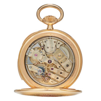 Swiss 18k gold lever watch with quarter repeater Circa 1886