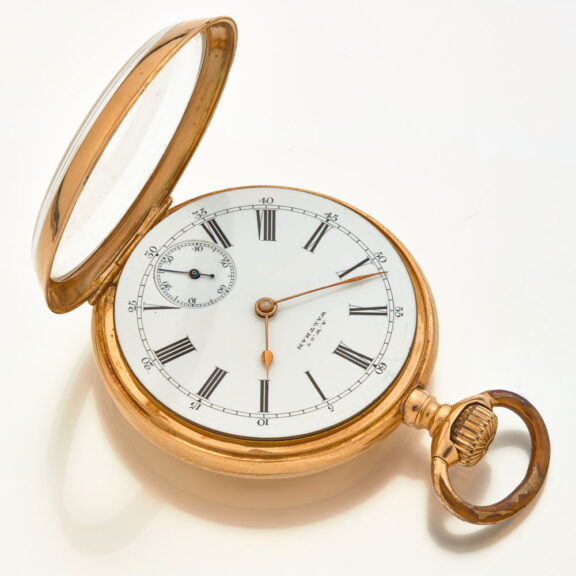 American 14 carat gold lever watch by Waltham Circa 1890 American 14 carat gold lever watch by Waltham Circa 1890