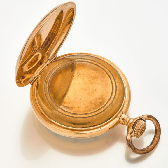 American 14 carat gold lever watch by Waltham Circa 1890 American 14 carat gold lever watch by Waltham Circa 1890