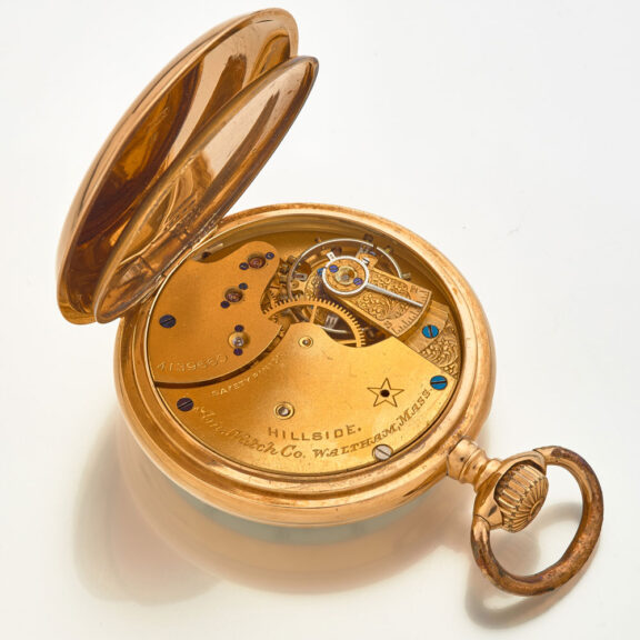 American 14 carat gold lever watch by Waltham Circa 1890 American 14 carat gold lever watch by Waltham Circa 1890