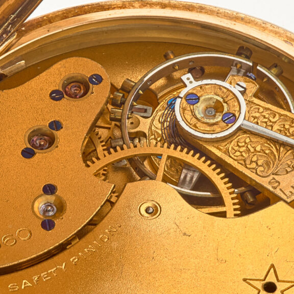 American 14 carat gold lever watch by Waltham Circa 1890 American 14 carat gold lever watch by Waltham Circa 1890