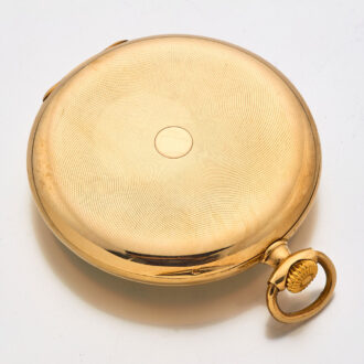Swiss 14k gold engine turned lever pocket watch Circa 1925