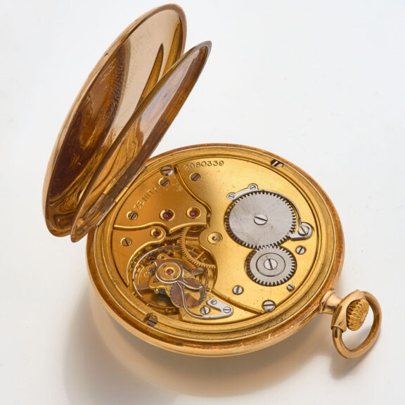 Swiss 14k gold engine turned lever pocket watch Circa 1925 Swiss 14k gold engine turned lever pocket watch Circa 1925