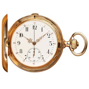 German 14 carat rose gold lever pocket watch Circa 1900