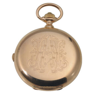 German 14 carat rose gold lever pocket watch Circa 1900