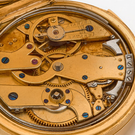 English 18k gold quarter repeating cylinder watch Circa 1850 English 18k gold quarter repeating cylinder watch Circa 1850