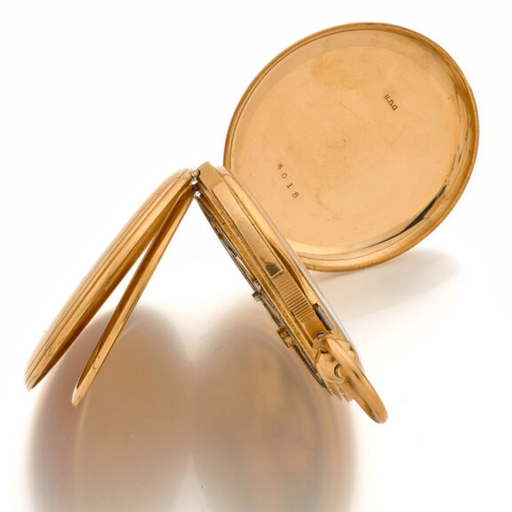 English 18k gold quarter repeating cylinder watch Circa 1850 English 18k gold quarter repeating cylinder watch Circa 1850
