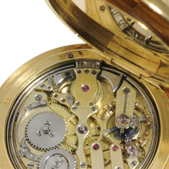 Important Swiss gold complicated full hunter watch Circa 1882 Important Swiss gold complicated full hunter watch Circa 1882