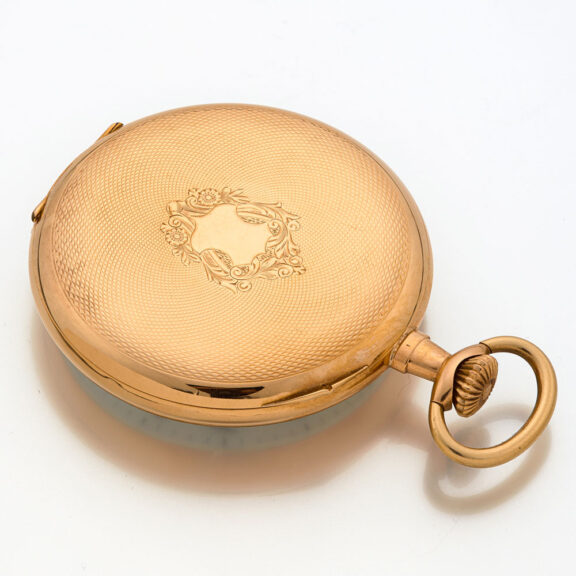 Swiss 14 carat gold lever open faced pocket watch Circa 1910 Swiss 14 carat gold lever open faced pocket watch Circa 1910