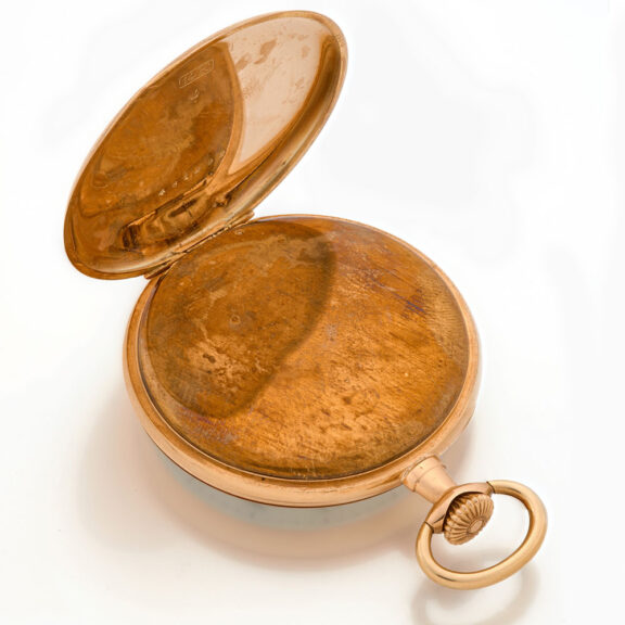 Swiss 14 carat gold lever open faced pocket watch Circa 1910 Swiss 14 carat gold lever open faced pocket watch Circa 1910