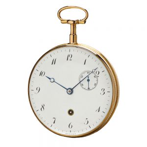 French gold repeater with jumping hours watch Circa 1802
