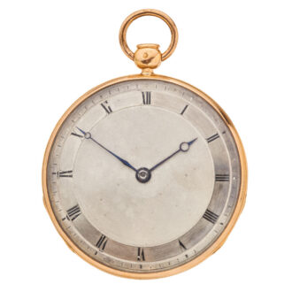 French 18k gold quarter repeating cylinder watch Circa 1830