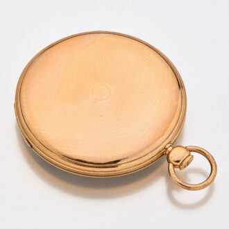 French 18k gold quarter repeating cylinder watch Circa 1830