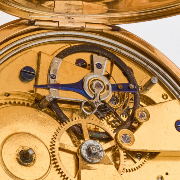 French 18k gold quarter repeating cylinder watch Circa 1830 French 18k gold quarter repeating cylinder watch Circa 1830