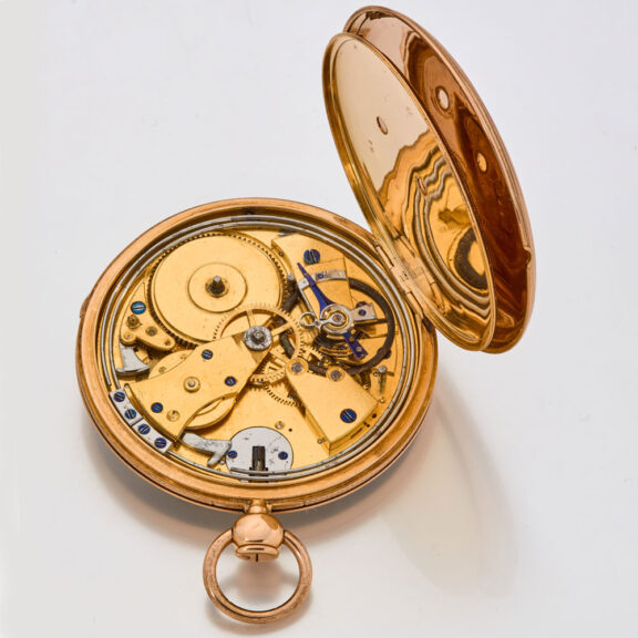 French 18k gold quarter repeating cylinder watch Circa 1830French 18k gold quarter repeating cylinder watch Circa 1830 French 18k gold quarter repeating cylinder watch Circa 1830