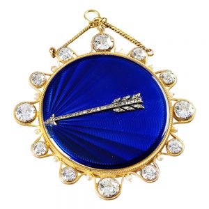 Splendid French gold, enamel and diamonds watch Circa 1801