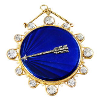 Splendid French gold, enamel and diamonds watch Circa 1801