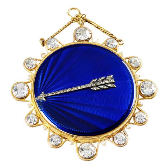 Splendid French gold, enamel and diamonds watch Circa 1801