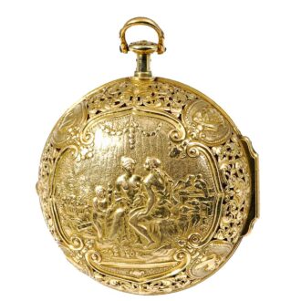 English heavy, large pair cased repeating verge watch Circa 1730
