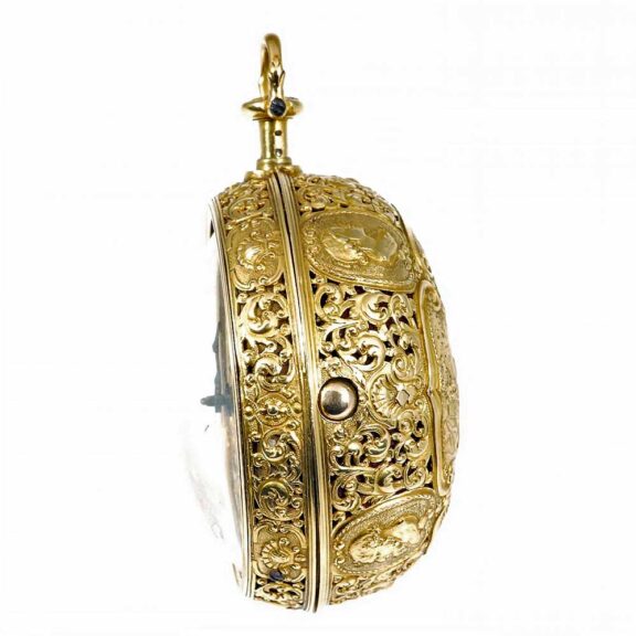 English heavy, large pair cased repeating verge watch Circa 1730 English heavy, large pair cased repeating verge watch Circa 1730