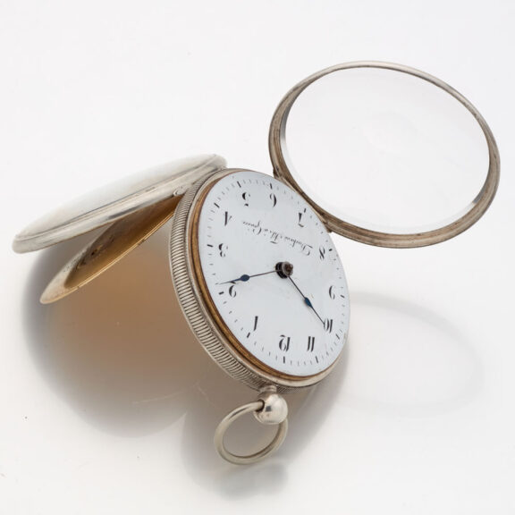 Fine Swiss silver open faced verge pocket watch Circa 1810 Fine Swiss silver open faced verge pocket watch Circa 1810