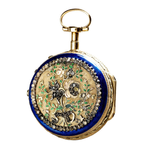 Ornamental French gold verge pocket watch Circa 1750 Ornamental French gold verge pocket watch Circa 1750