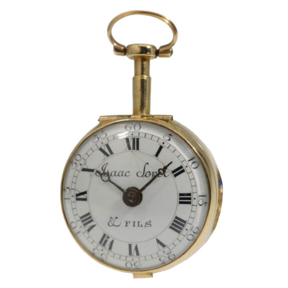 Ornamental French gold verge pocket watch Circa 1750 Ornamental French gold verge pocket watch Circa 1750