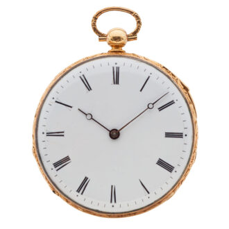 Fine decorative Swiss gold quarter repeating watch Circa 1835