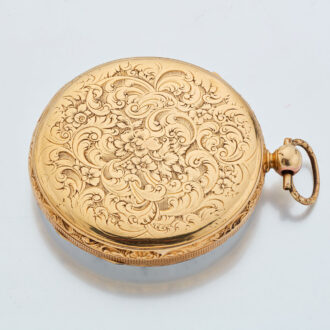 Fine decorative Swiss gold quarter repeating watch Circa 1835