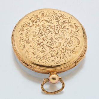 Fine decorative Swiss gold quarter repeating watch Circa 1835