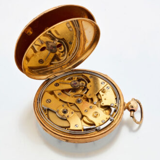 Fine decorative Swiss gold quarter repeating watch Circa 1835