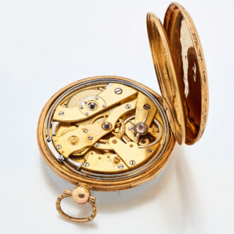 Fine decorative Swiss gold quarter repeating watch Circa 1835