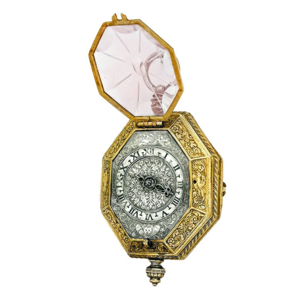 German octagonal single-handed pendant watch Circa 1590 German octagonal single-handed pendant watch Circa 1590